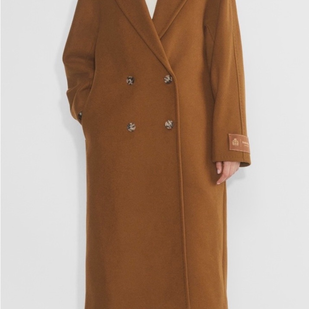 Babaton / Aritzia - Rich Camel Double-Breasted Wool The Slouch Coat in Medium